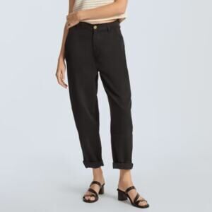 Everlane The TENCEL™ Relaxed Soft Chino - Black - size 0 - NWT